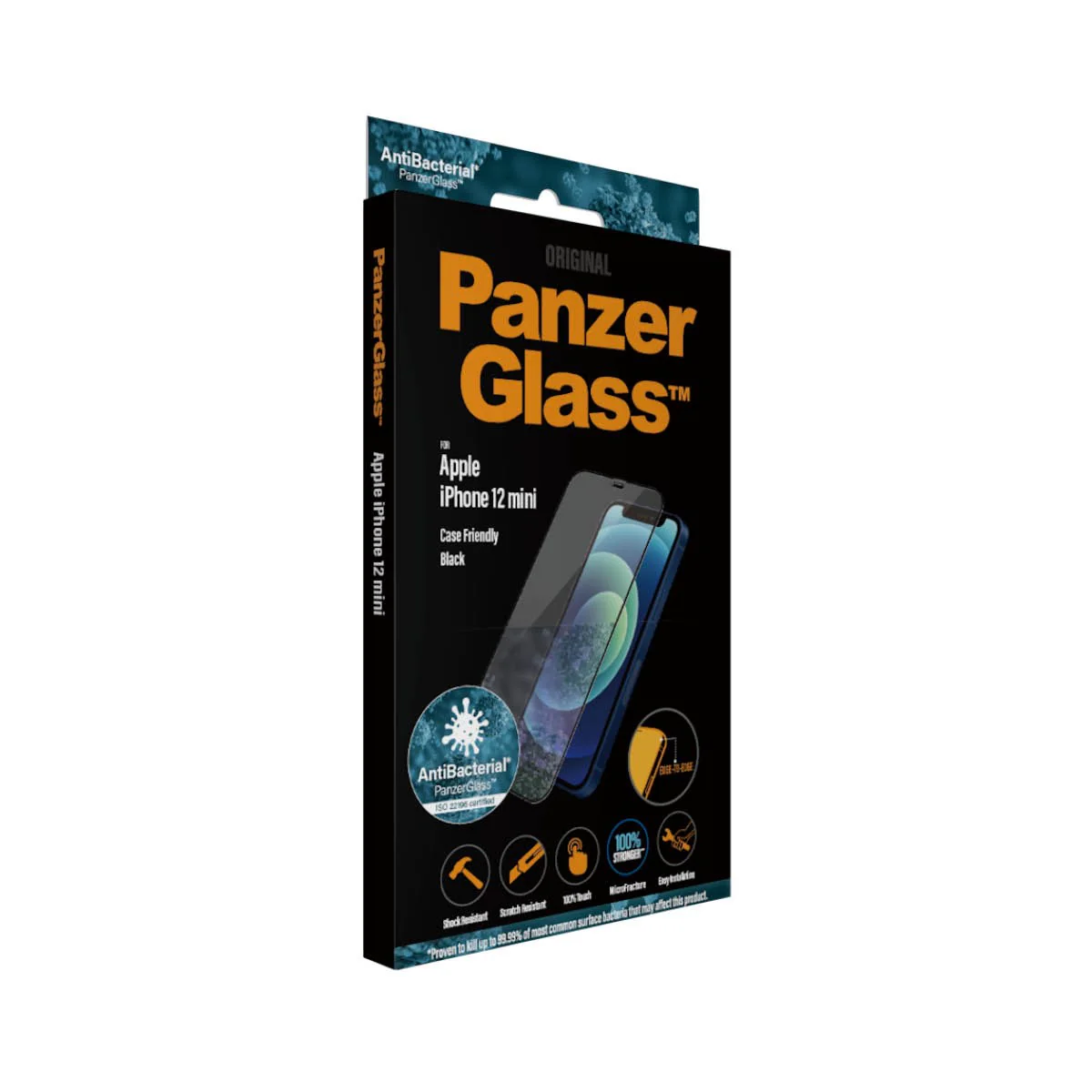PanzerGlass® Skærmbeskyttelse iPhone 12 Mini | Edge-to-Edge - Image 4