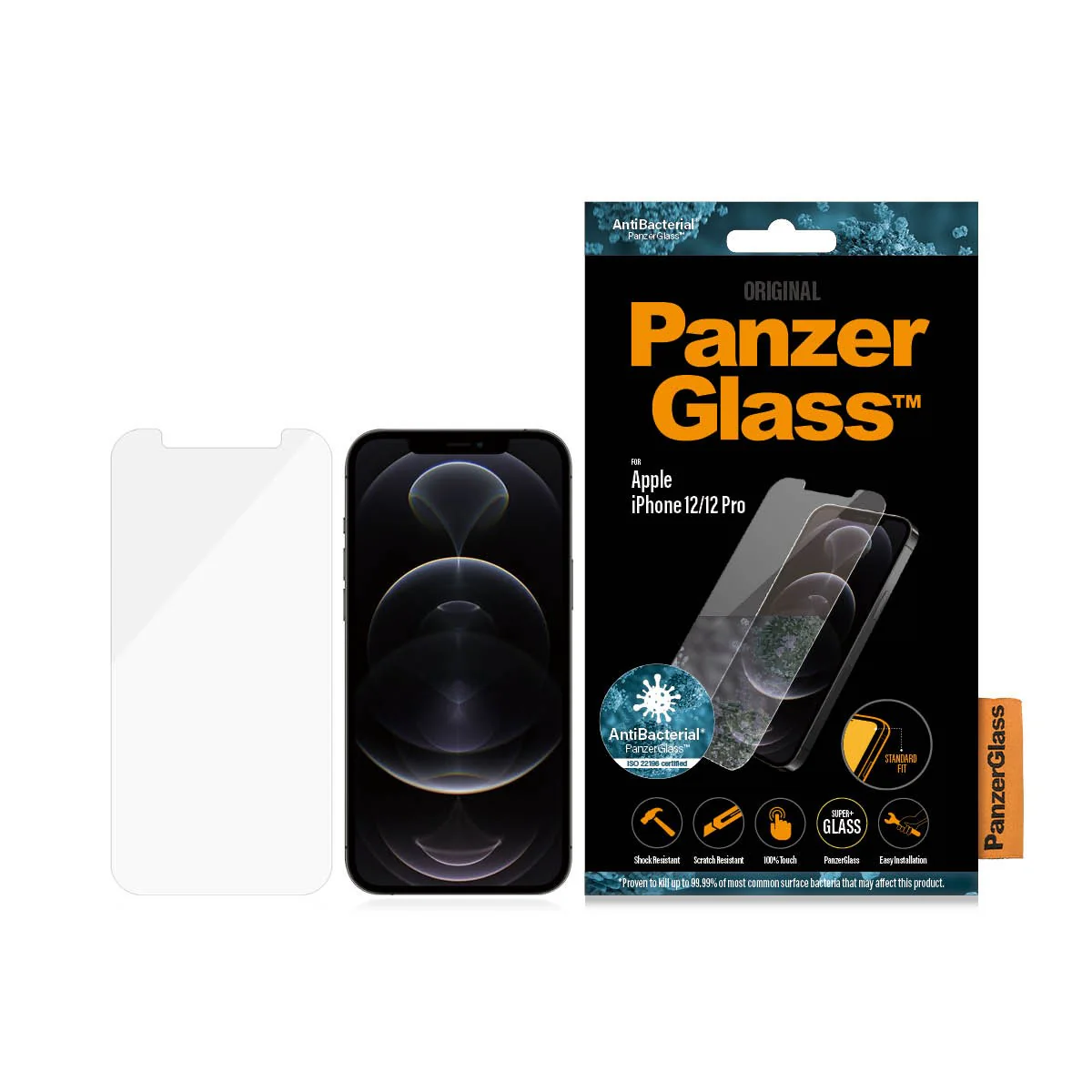 PanzerGlass® Skærmbeskyttelse iPhone 12 | 12 Pro | Standard Fit - Image 3