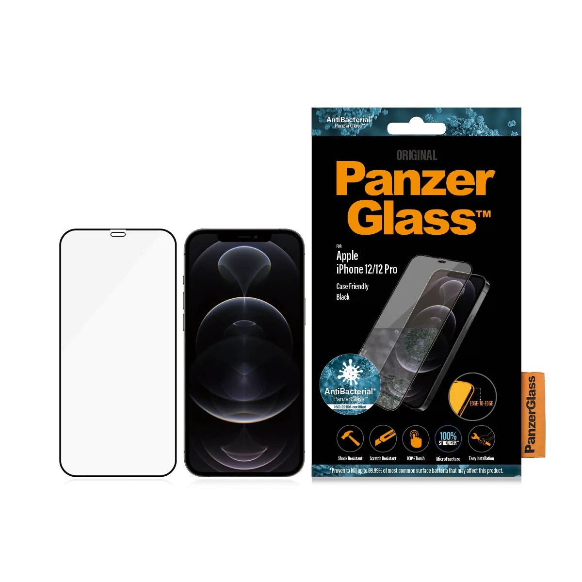 PanzerGlass® Skærmbeskyttelse iPhone 12 | 12 Pro | Edge-to-Edge - Image 3