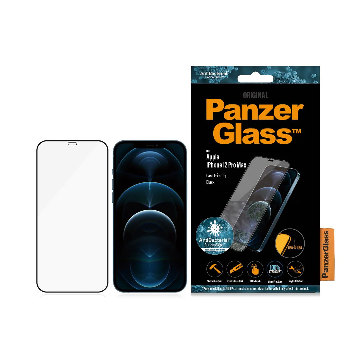 PanzerGlass® Skærmbeskyttelse iPhone 12 Pro Max | Edge-to-Edge - Image 3