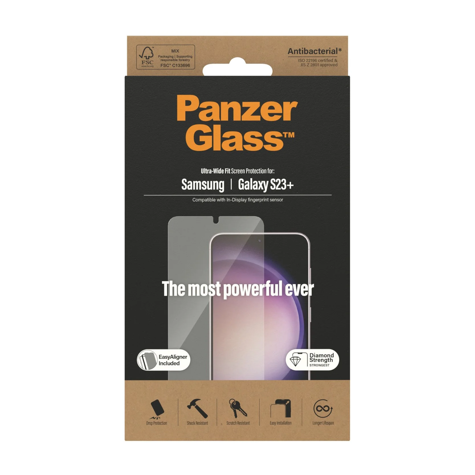 PanzerGlass® Skærmbeskyttelse Samsung Galaxy S23+ | Ultra-Wide Fit m. EasyAligner - Image 3