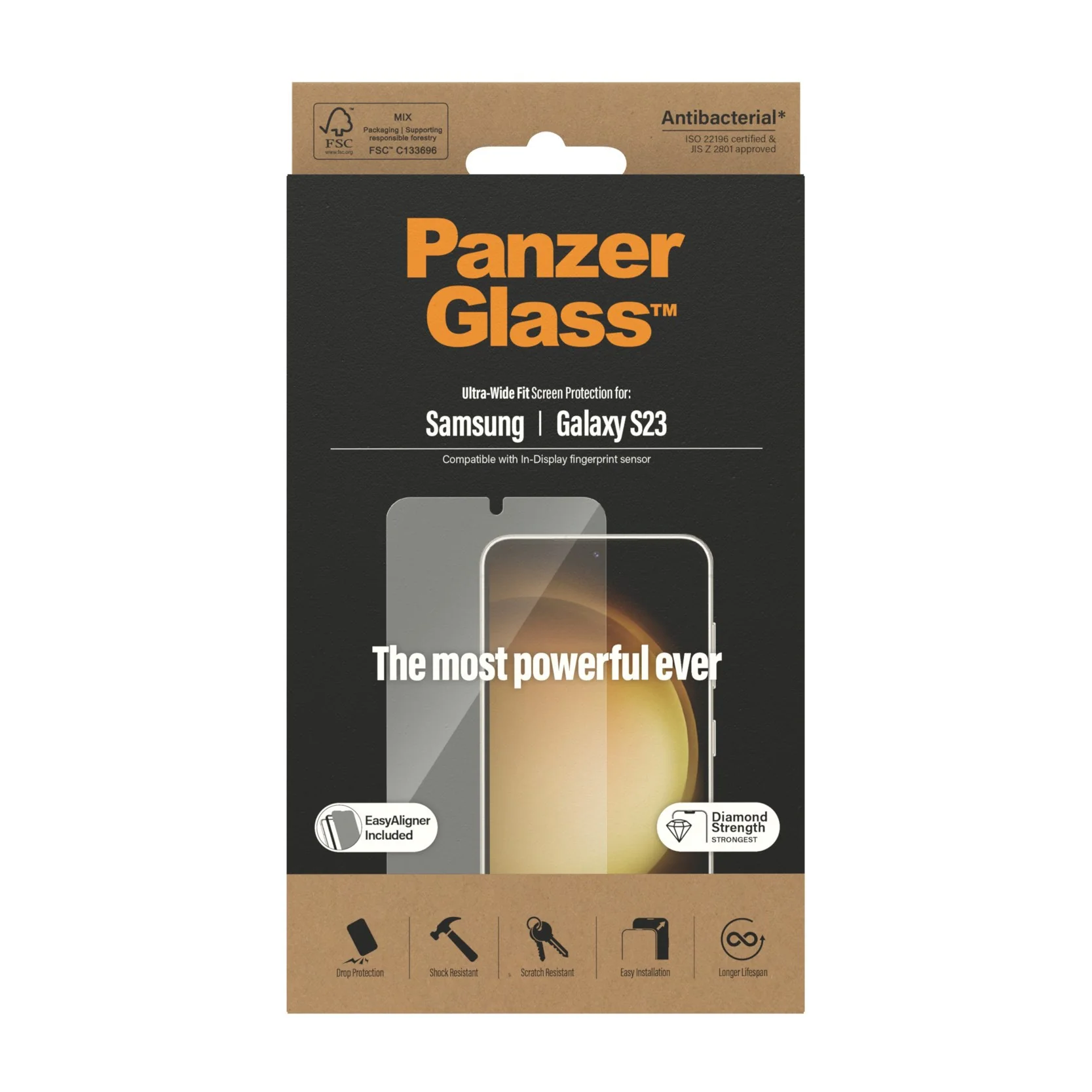 PanzerGlass® Skærmbeskyttelse Samsung Galaxy S23 | Ultra-Wide Fit m. EasyAligner - Image 3