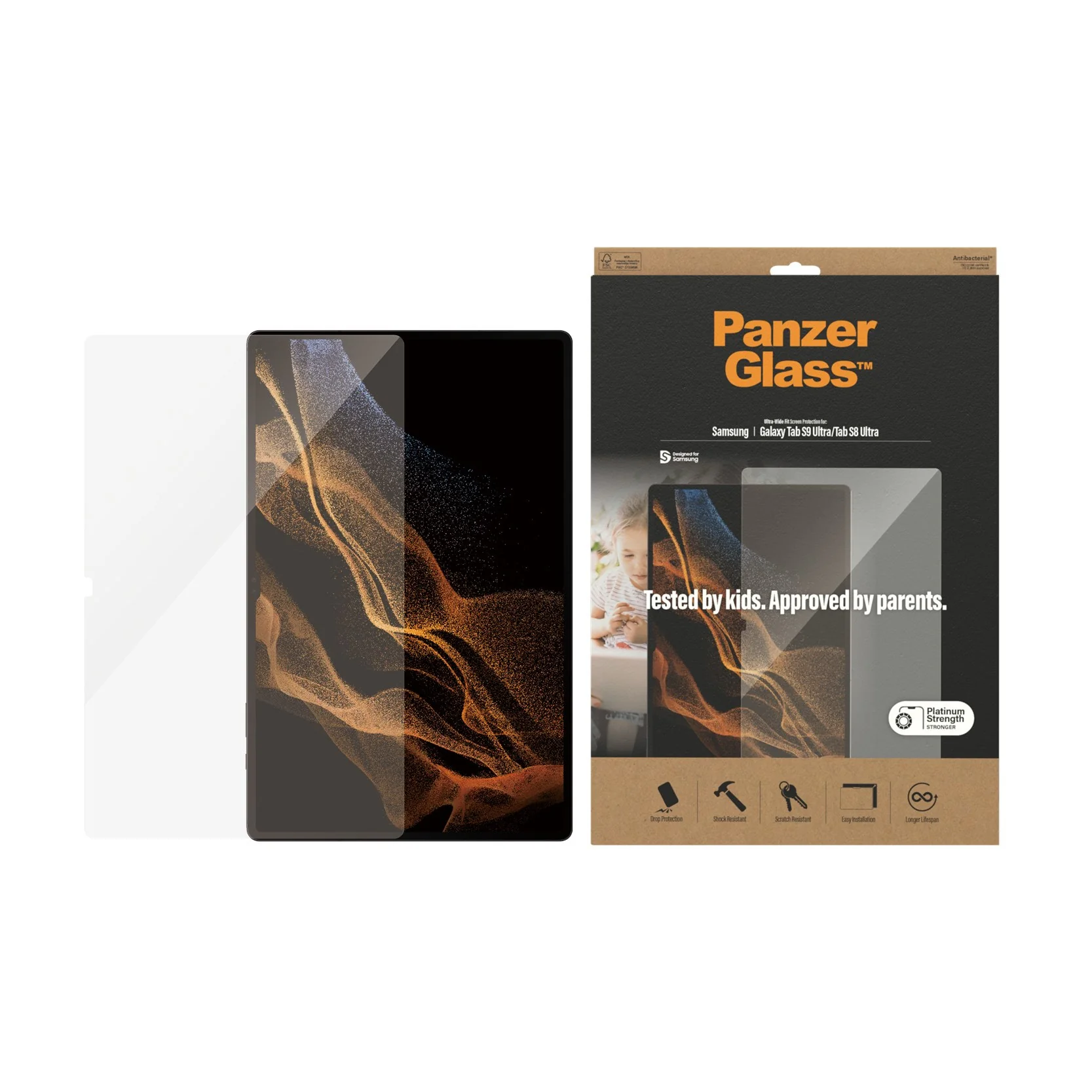 PanzerGlass® Skærmbeskyttelse Samsung Galaxy Tab S8 Ultra | S9 Ultra | Ultra-Wide Fit - Image 3
