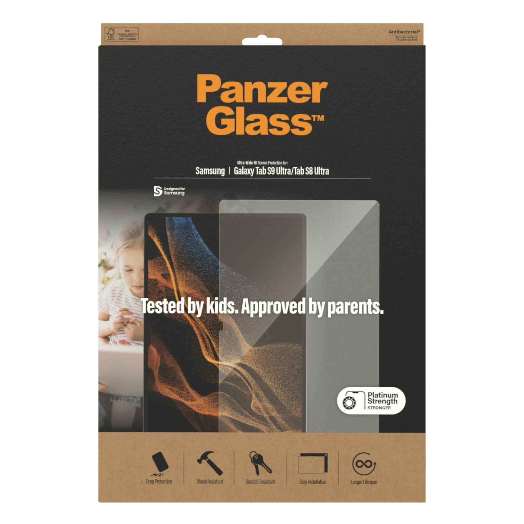 PanzerGlass® Skærmbeskyttelse Samsung Galaxy Tab S8 Ultra | S9 Ultra | Ultra-Wide Fit - Image 6